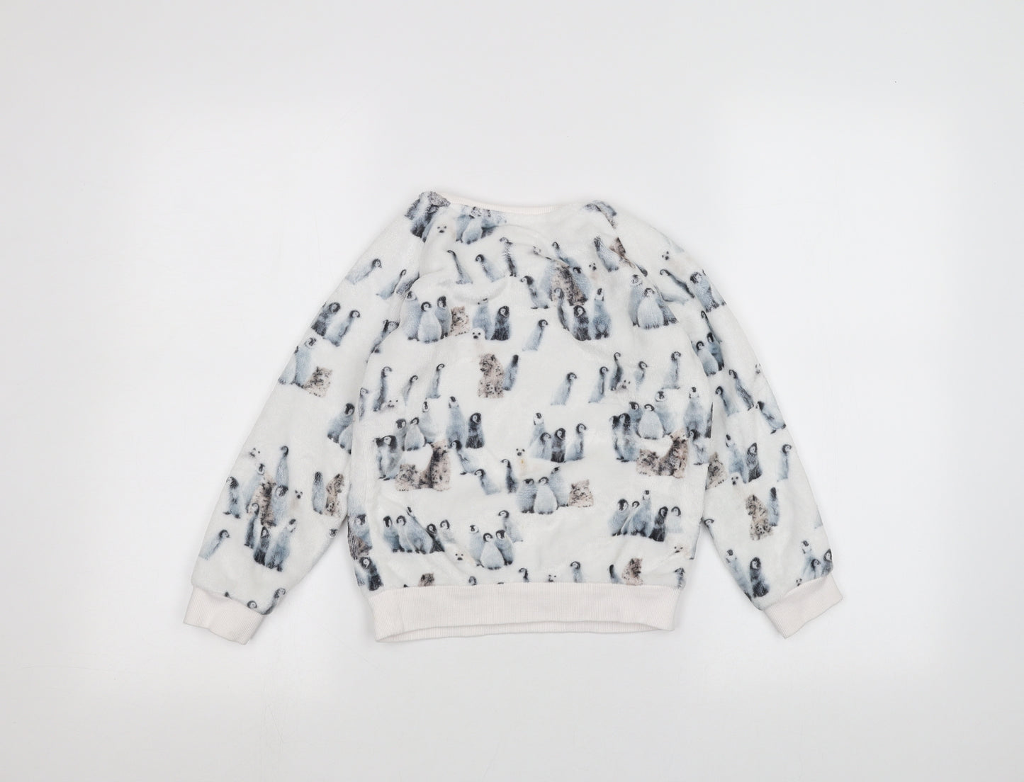 NEXT Girls White   Pullover Jumper Size 6 Years