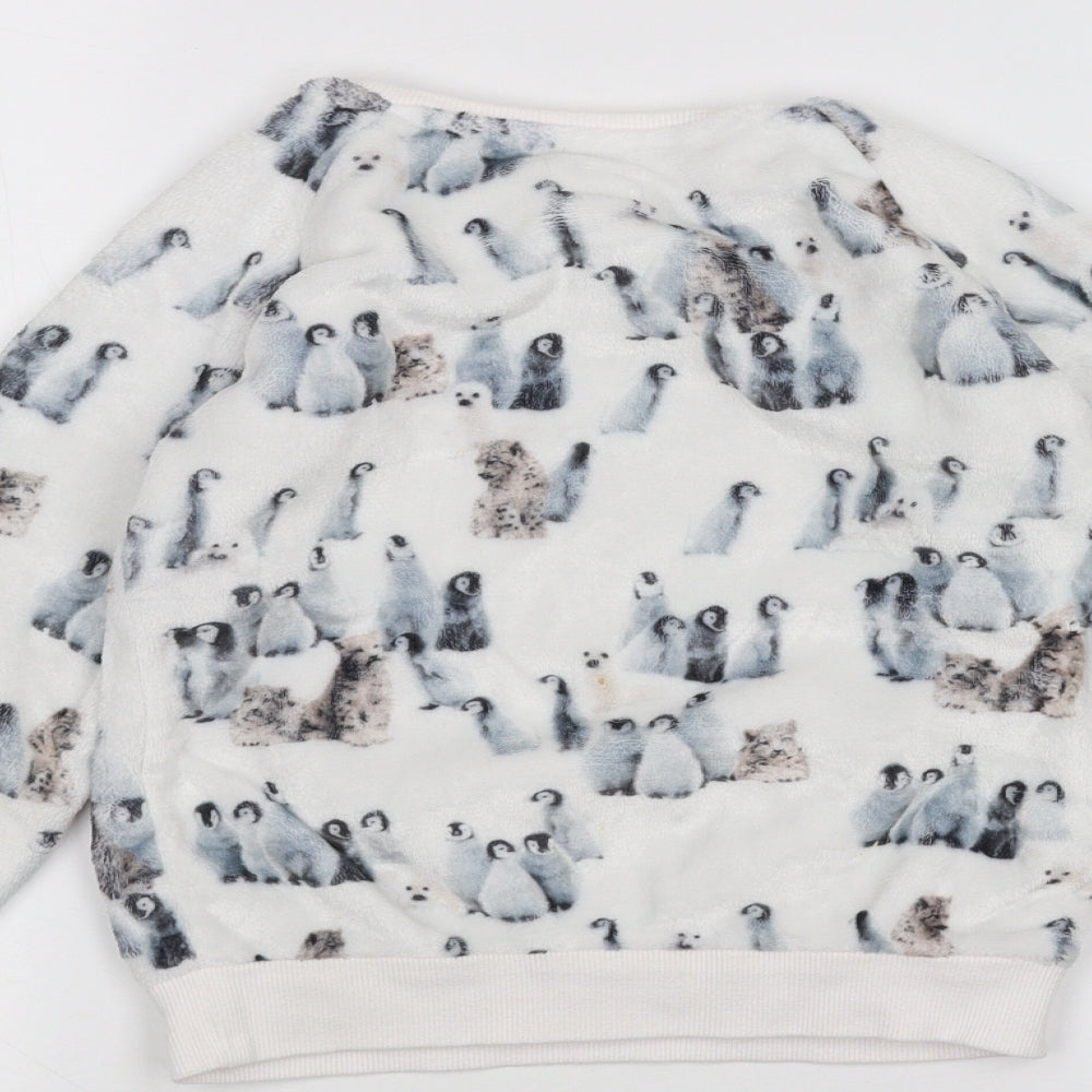 NEXT Girls White   Pullover Jumper Size 6 Years