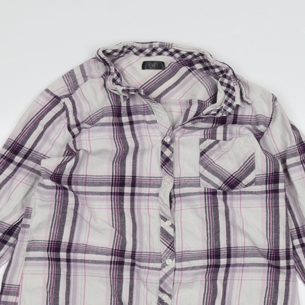 F&F Womens White   Basic Button-Up Size 12