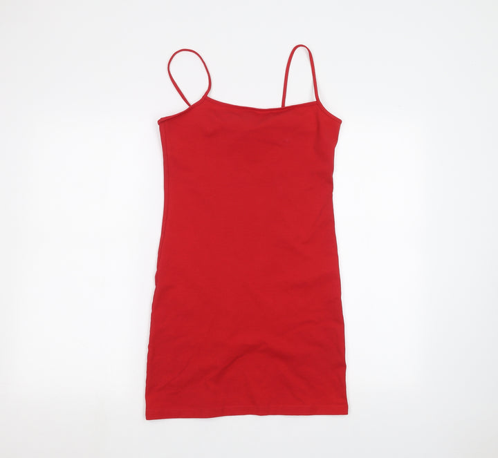 H&M Womens Red   Basic Blouse Size M
