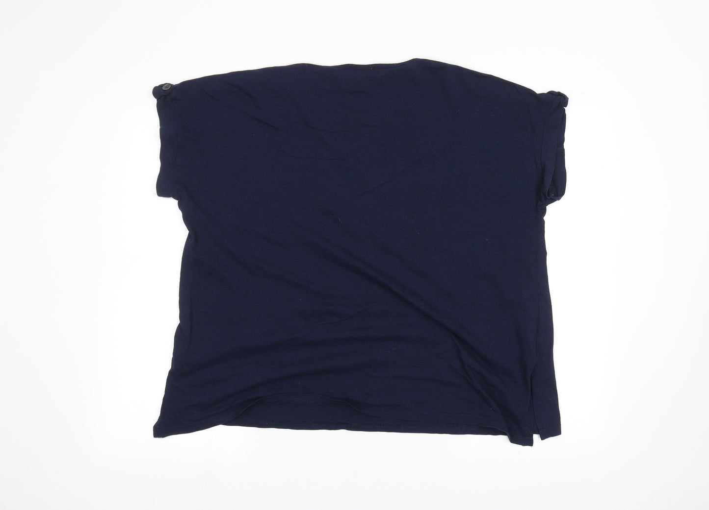 elmelia Womens Blue   Basic T-Shirt Size L