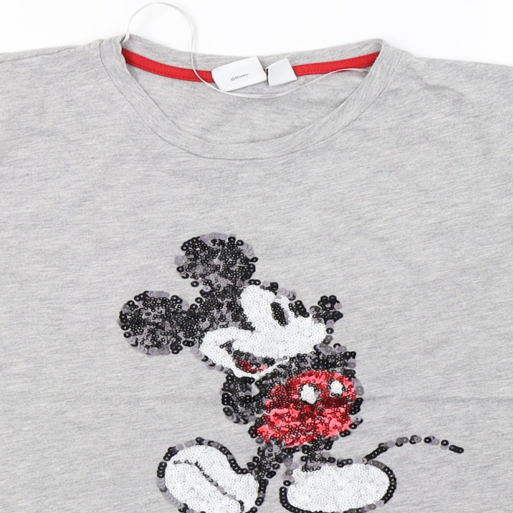 Primark Womens Grey   Basic T-Shirt Size 8