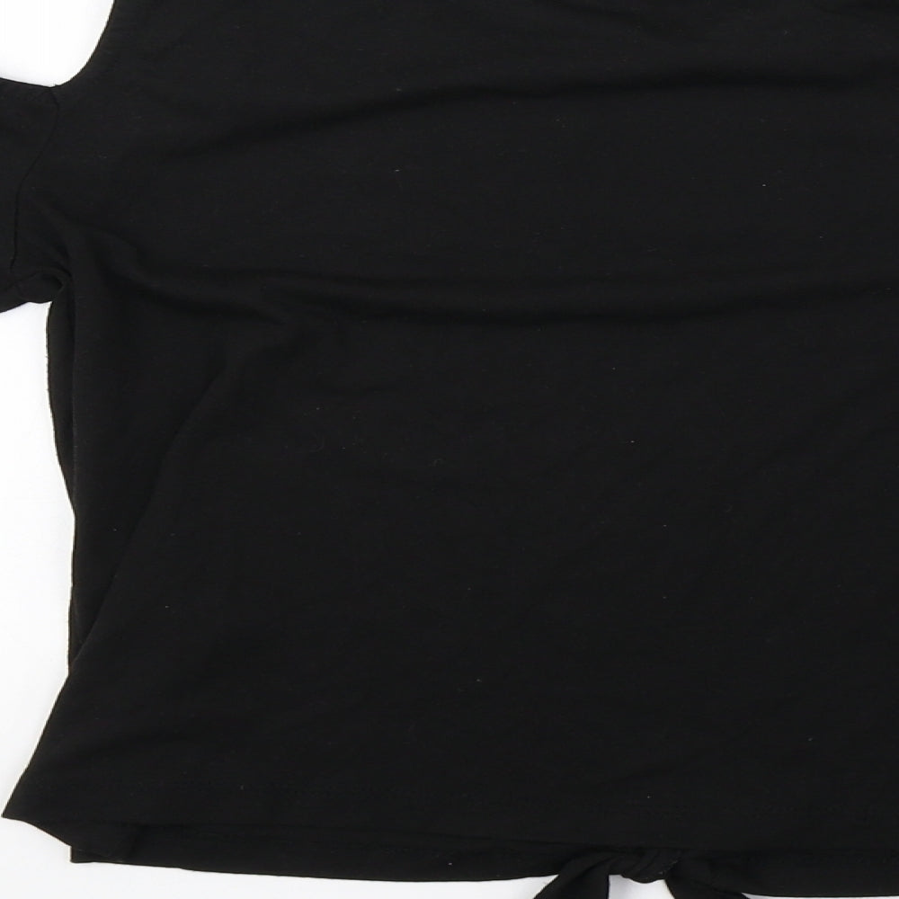 Primark Girls Black   Basic T-Shirt Size 13-14 Years
