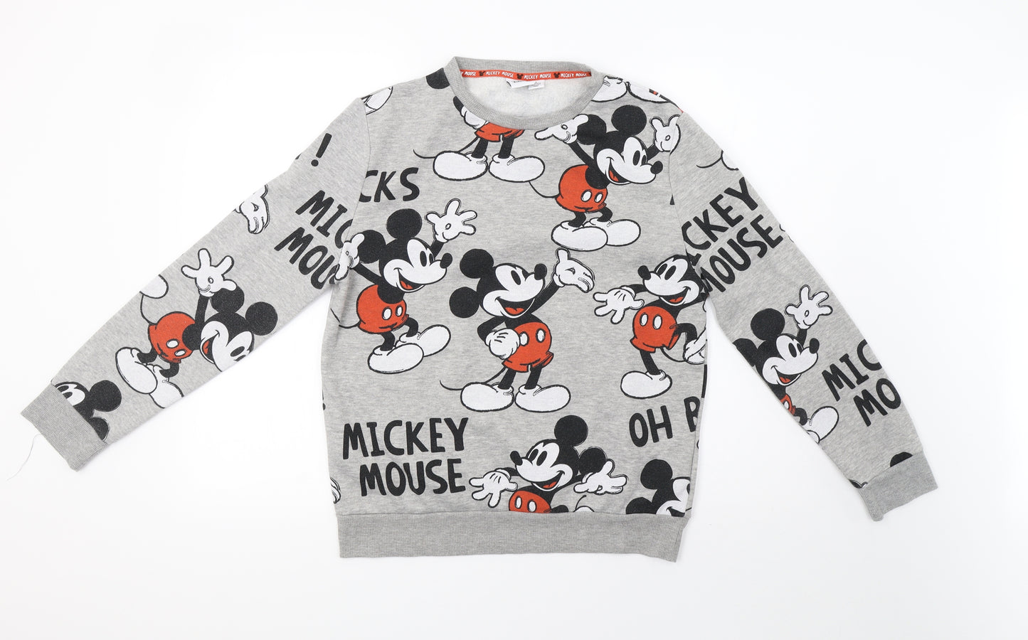 Primark Womens Grey Polka Dot  Pullover Sweatshirt Size 12