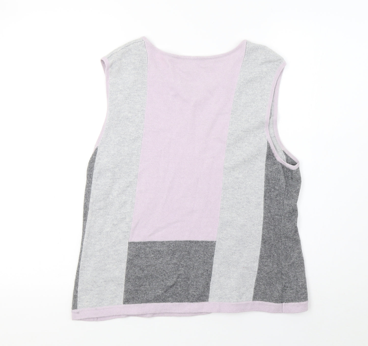 toisie Womens Green Striped Knit Pullover Sweatshirt Size 16