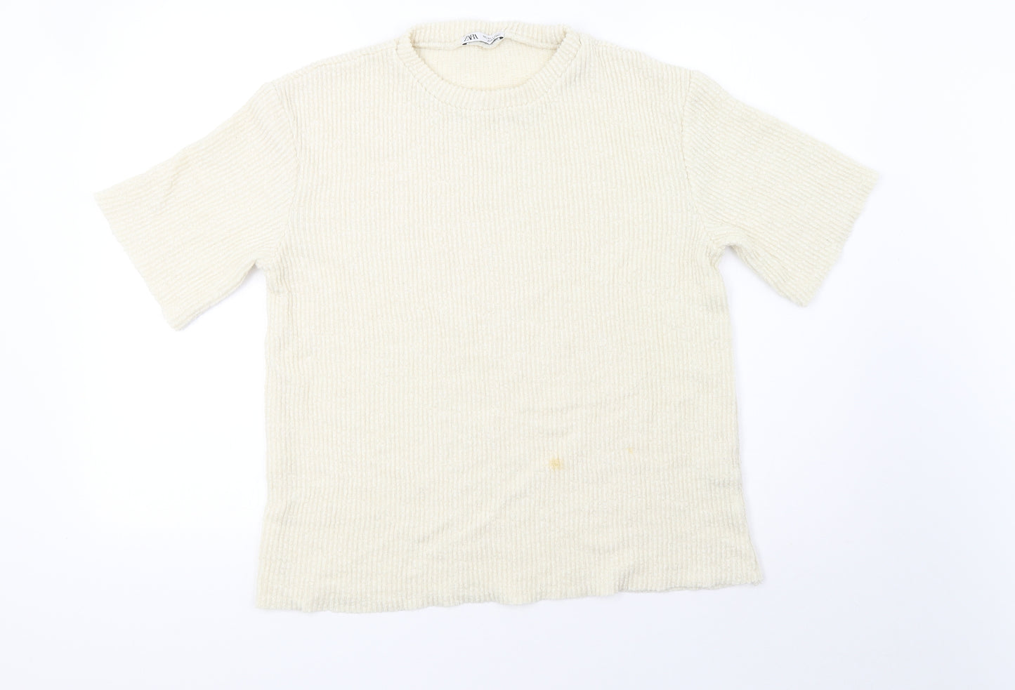 Zara Womens Beige   Pullover Sweatshirt Size M