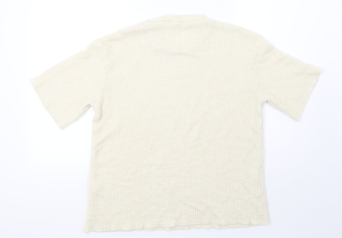 Zara Womens Beige   Pullover Sweatshirt Size M