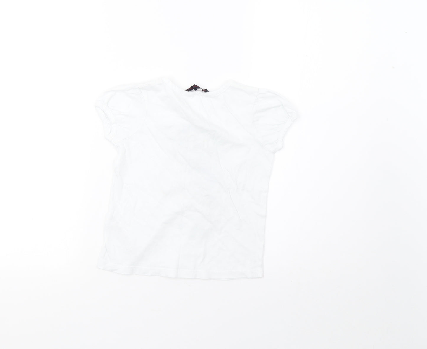 French Connection Girls White   Basic T-Shirt Size 6 Years