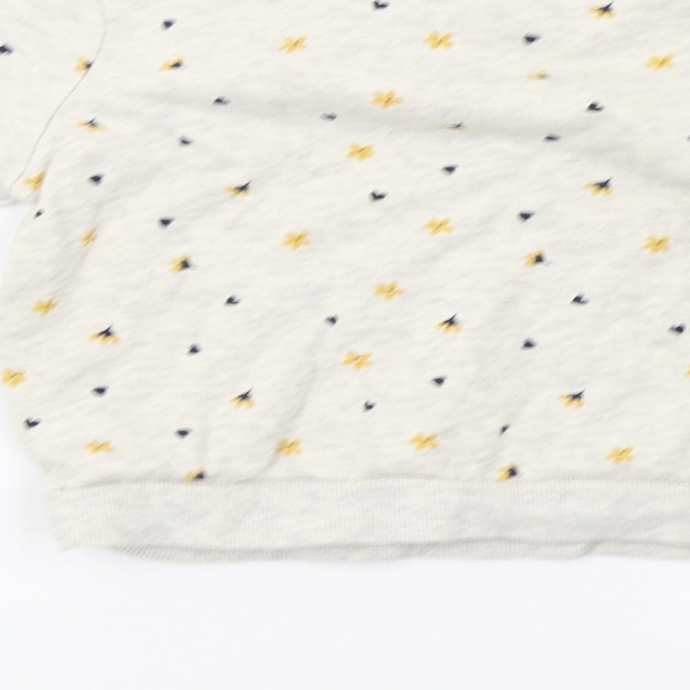 George Girls Grey Polka Dot  Pullover Sweatshirt Size 4-5 Years