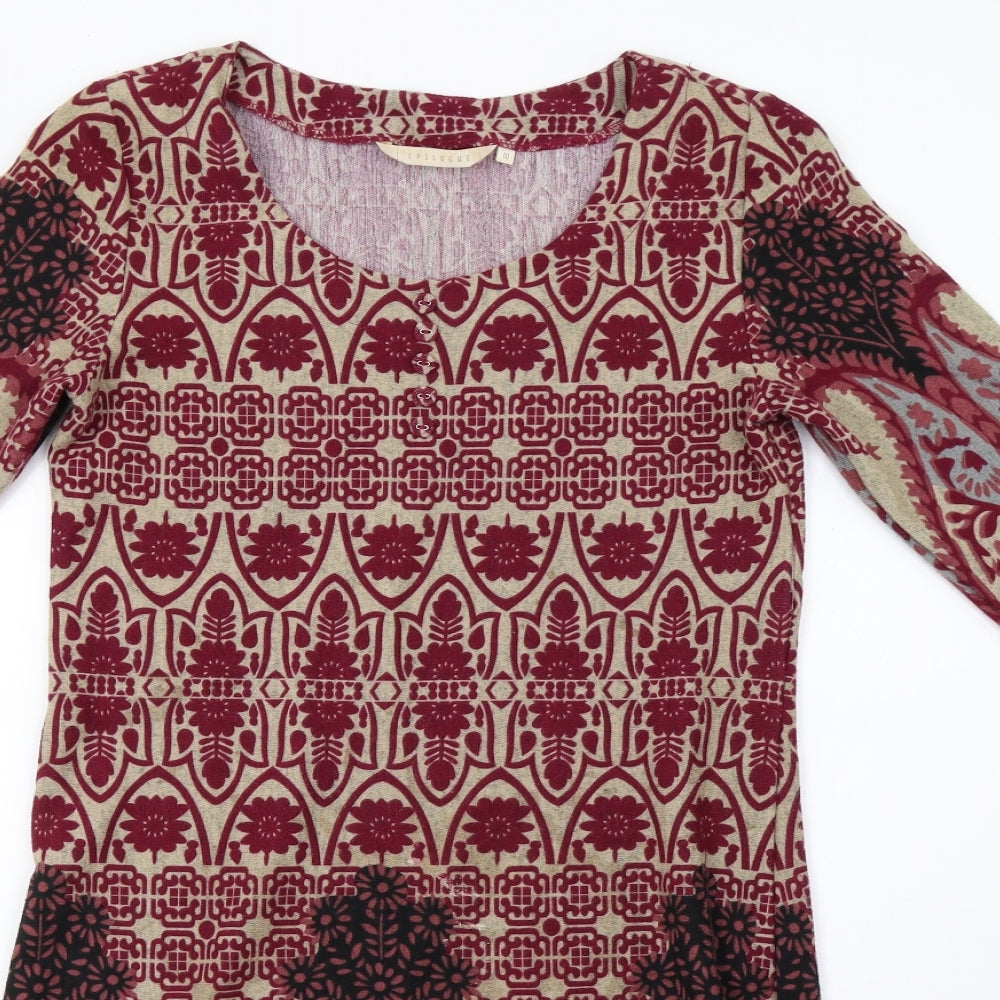 Epilogue Womens Pink Geometric  A-Line  Size 10