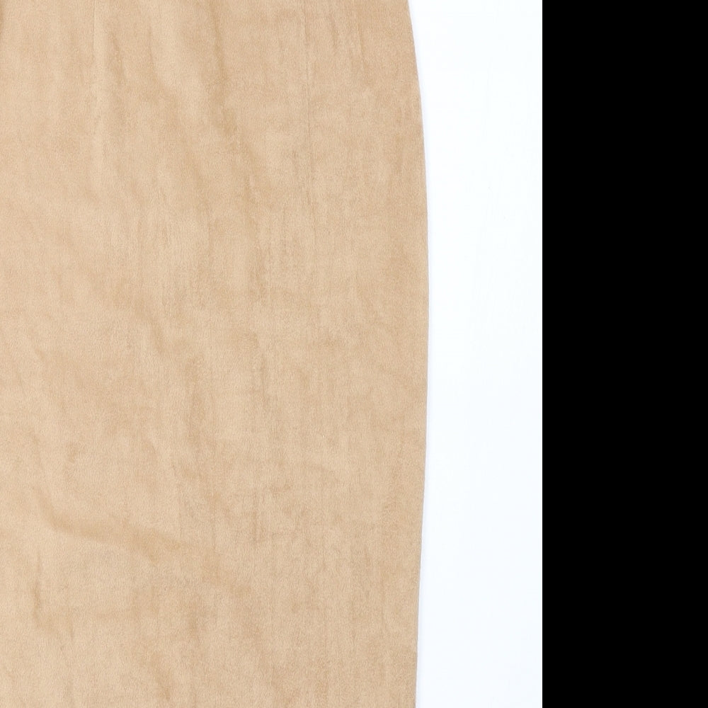 Missguided Womens Brown   A-Line Skirt Size 6