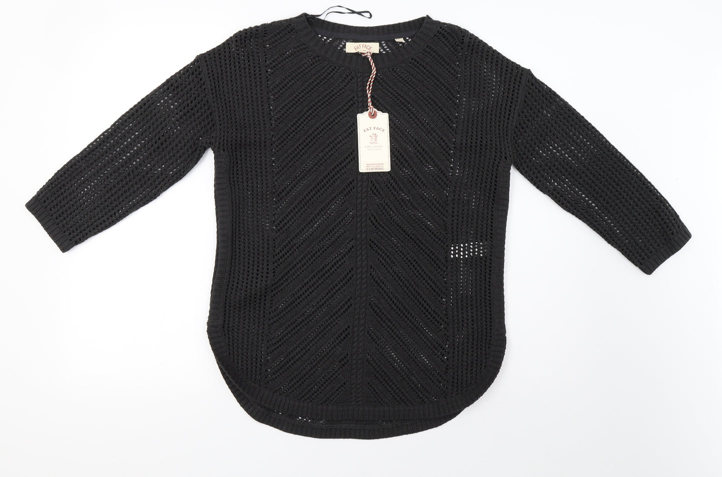 fatface Womens Grey  Knit Pullover Sweatshirt Size 10