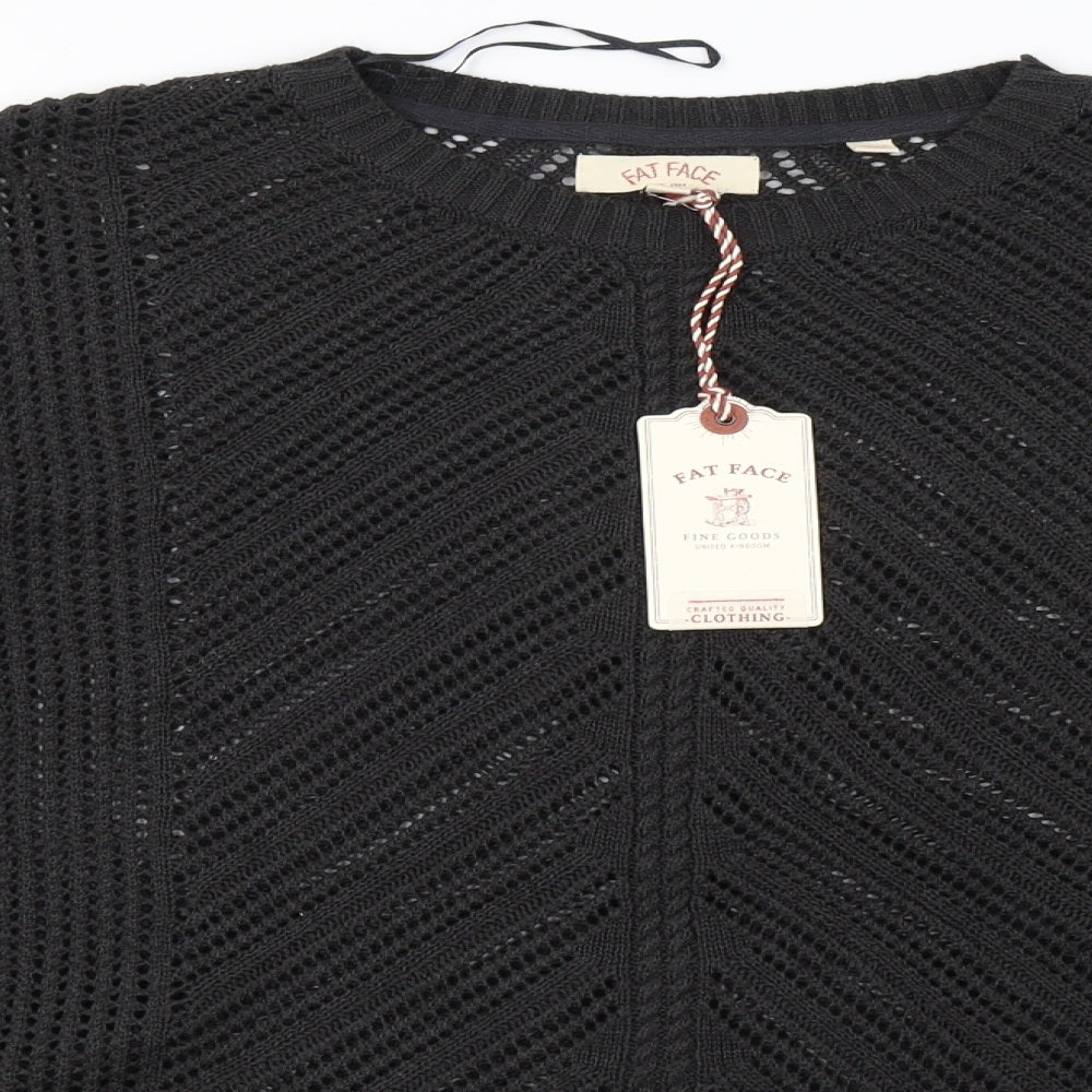 fatface Womens Grey  Knit Pullover Sweatshirt Size 10