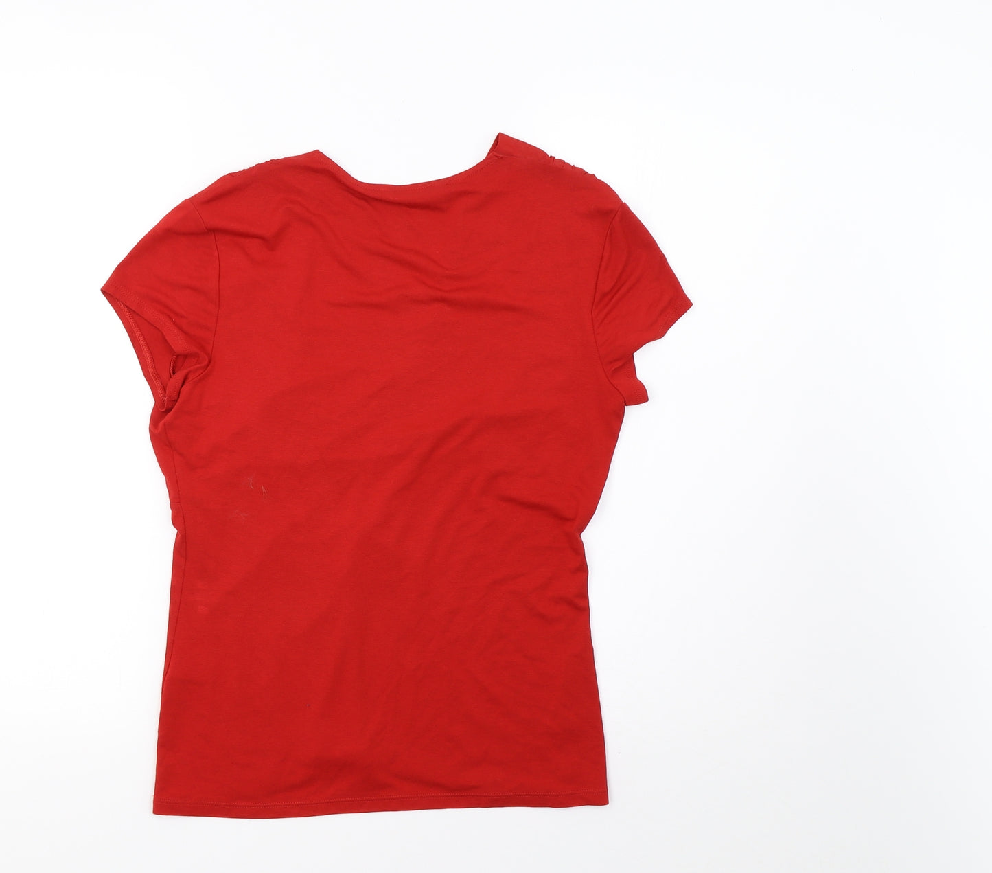 Marks and Spencer Womens Red   Basic T-Shirt Size 12