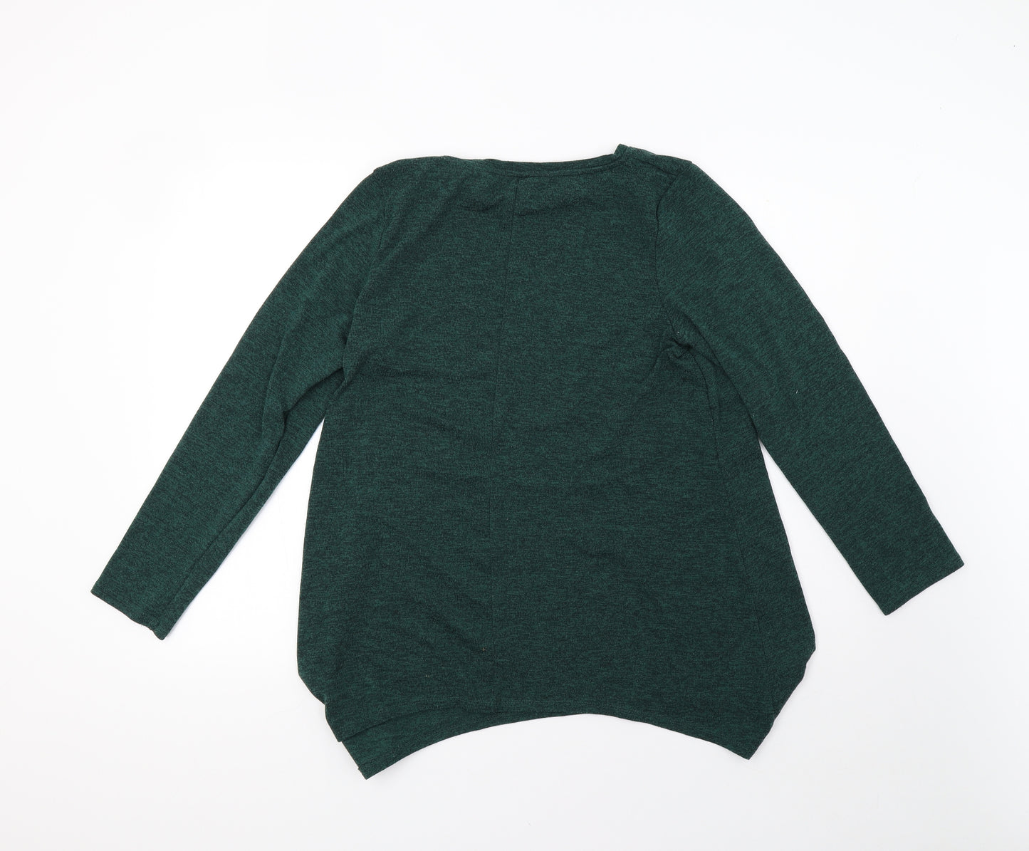 George Womens Green  Knit Pullover Sweatshirt Size 16