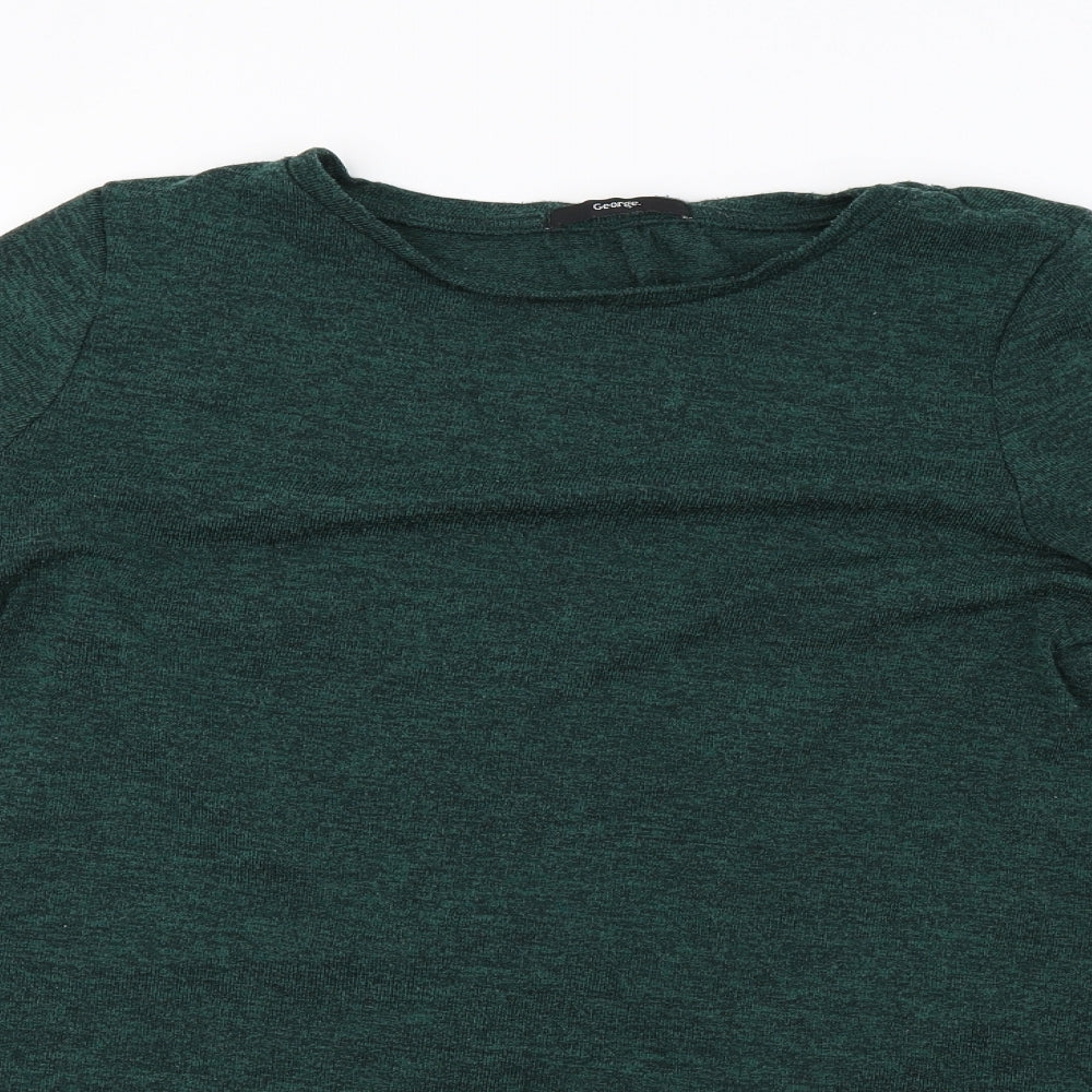 George Womens Green  Knit Pullover Sweatshirt Size 16