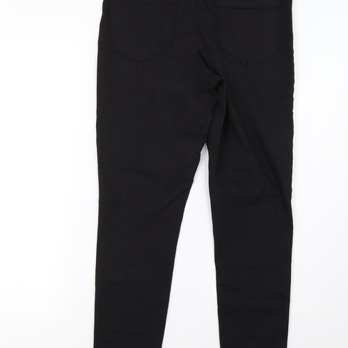 pep&co Womens Black  Denim Jegging Trousers Size 12 L30 in