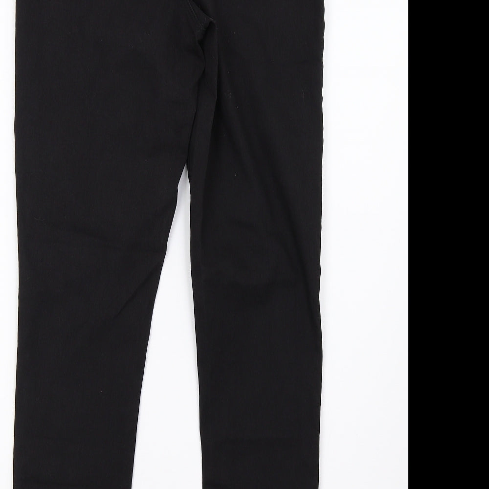 pep&co Womens Black  Denim Jegging Trousers Size 12 L30 in