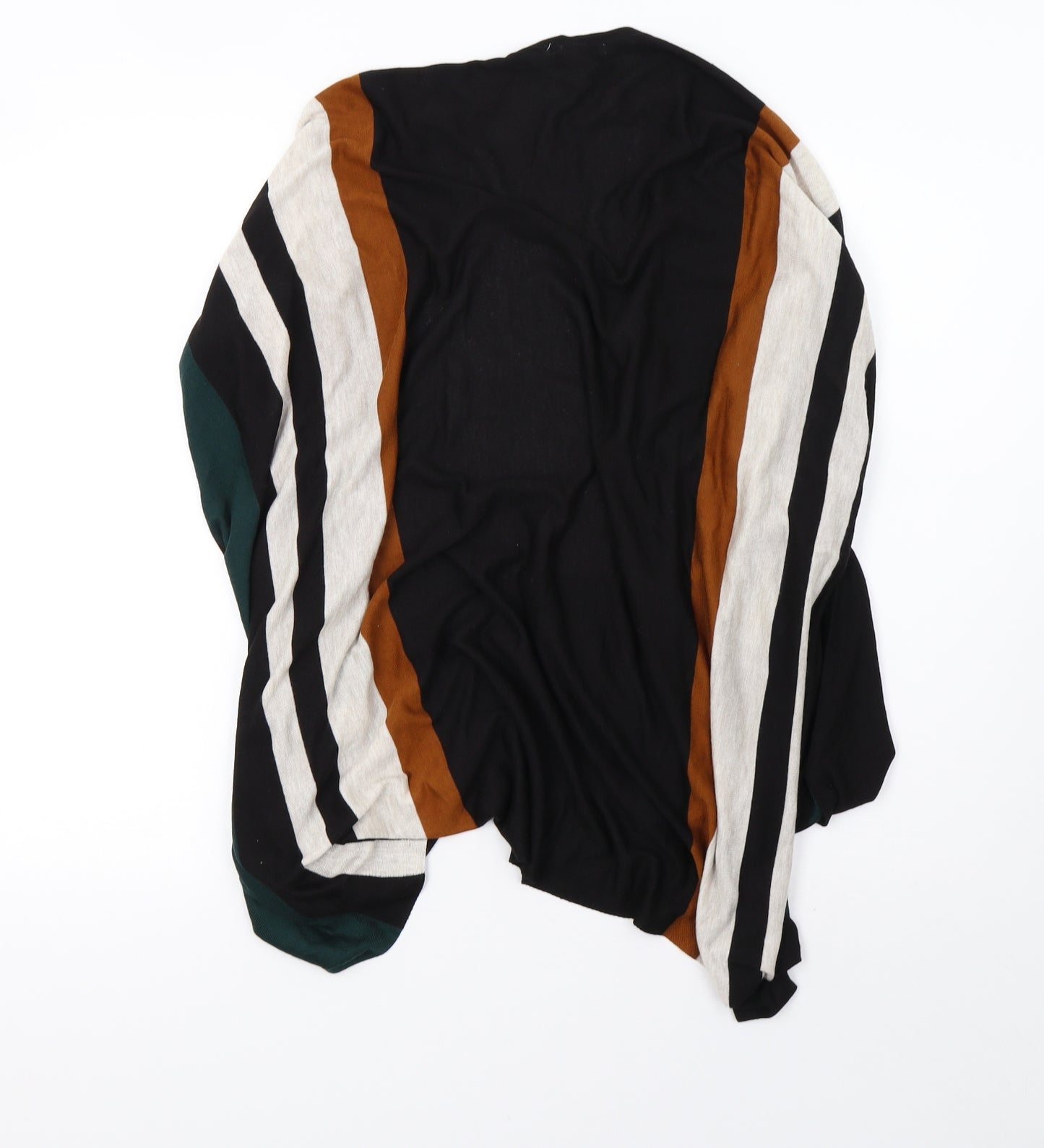 H&M Womens Black Striped Knit Cardigan Jumper Size M