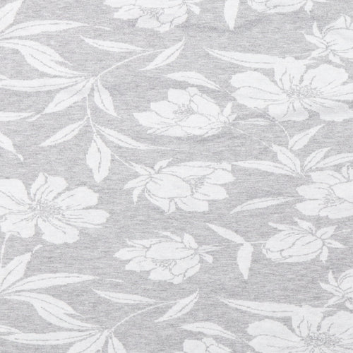 saisnburys Womens Grey Floral Knit Pullover Sweatshirt Size 18