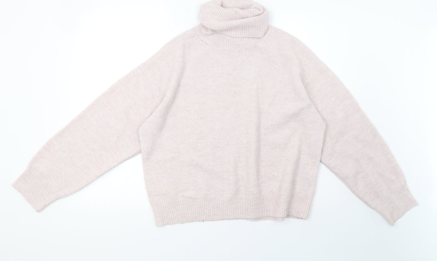 New Look Womens Pink  Knit Pullover Sweatshirt Size M