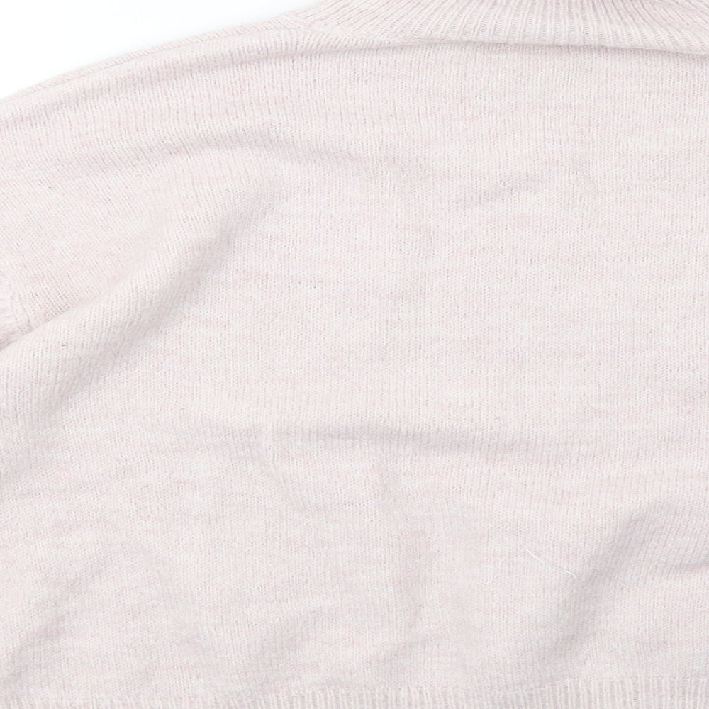 New Look Womens Pink  Knit Pullover Sweatshirt Size M