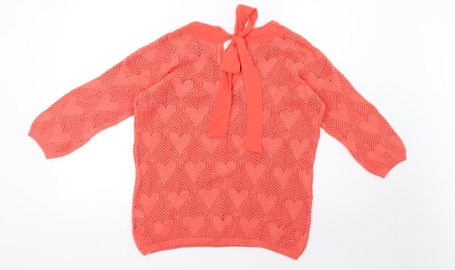 NEXT Womens Pink  Knit Pullover Sweatshirt Size 10