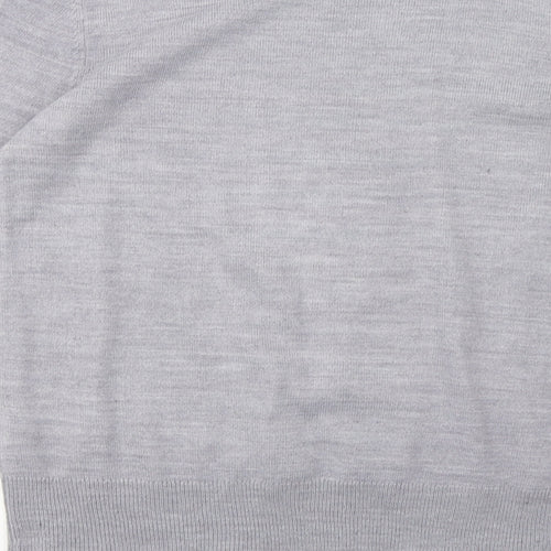 Matalan Womens Grey Geometric Knit Pullover Sweatshirt Size 10