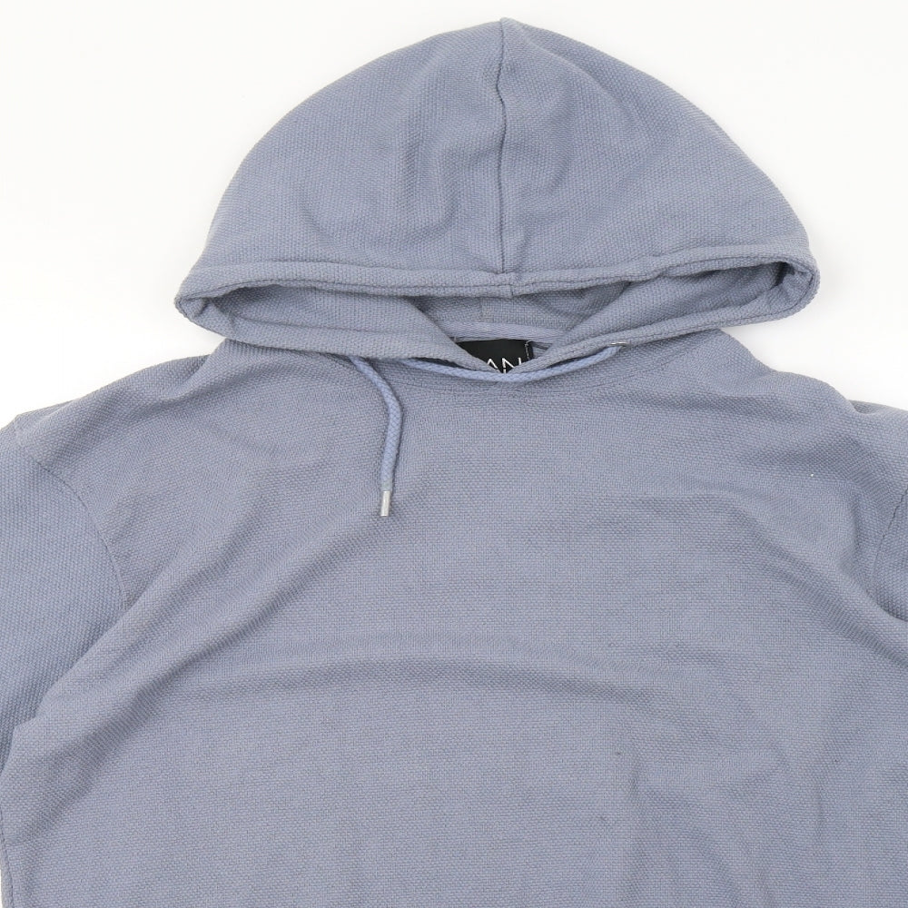 Boohoo Mens Blue   Pullover Hoodie Size L  - 42 chest