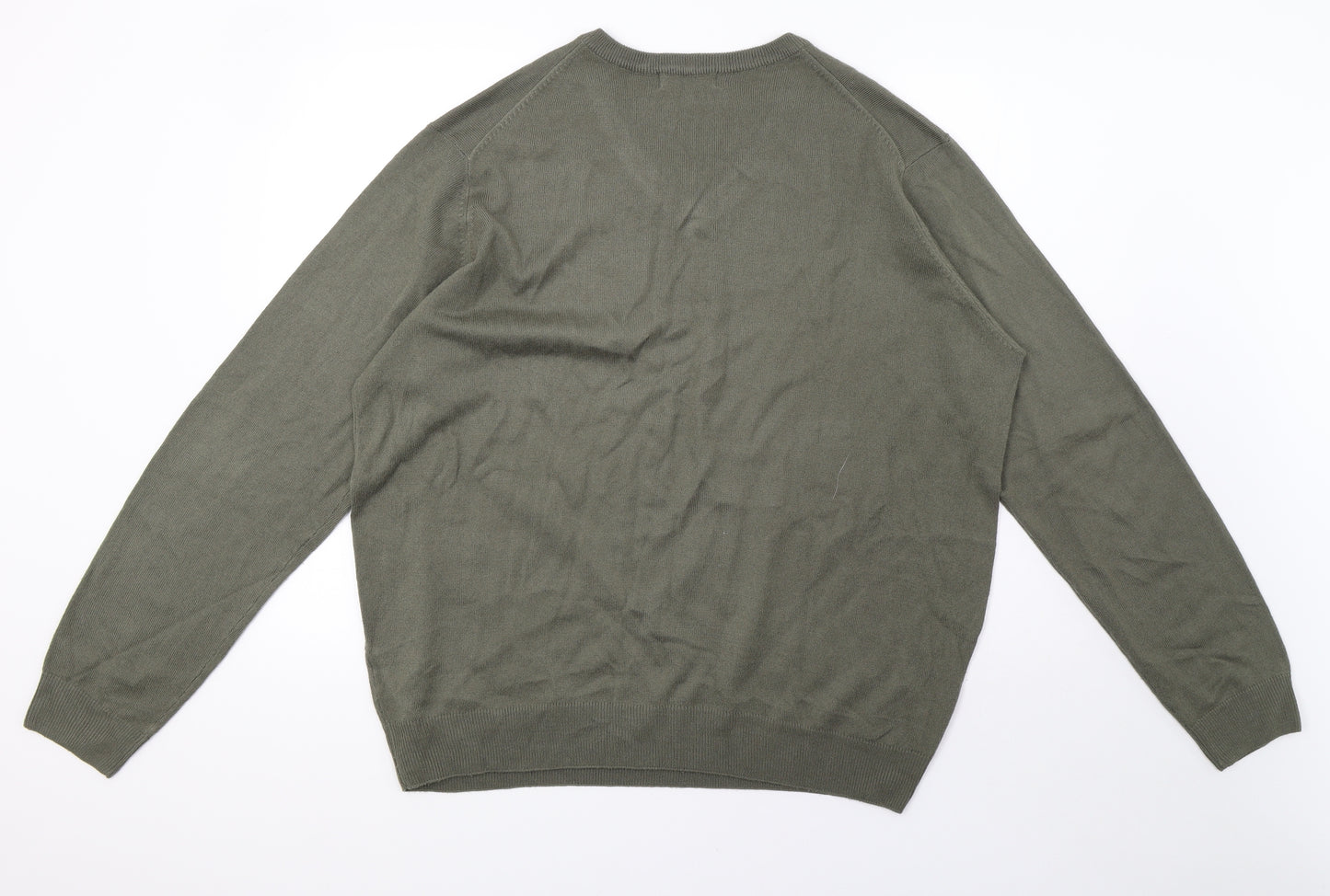 EWM Mens Green  Knit Pullover Sweatshirt Size XL  - 46inch