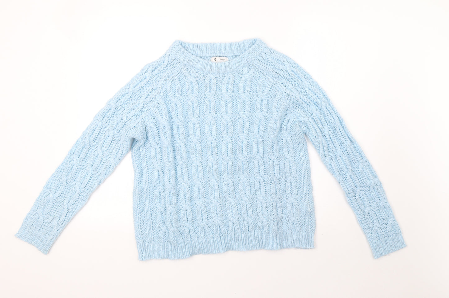 edition Womens Blue  Knit Pullover Sweatshirt Size 16