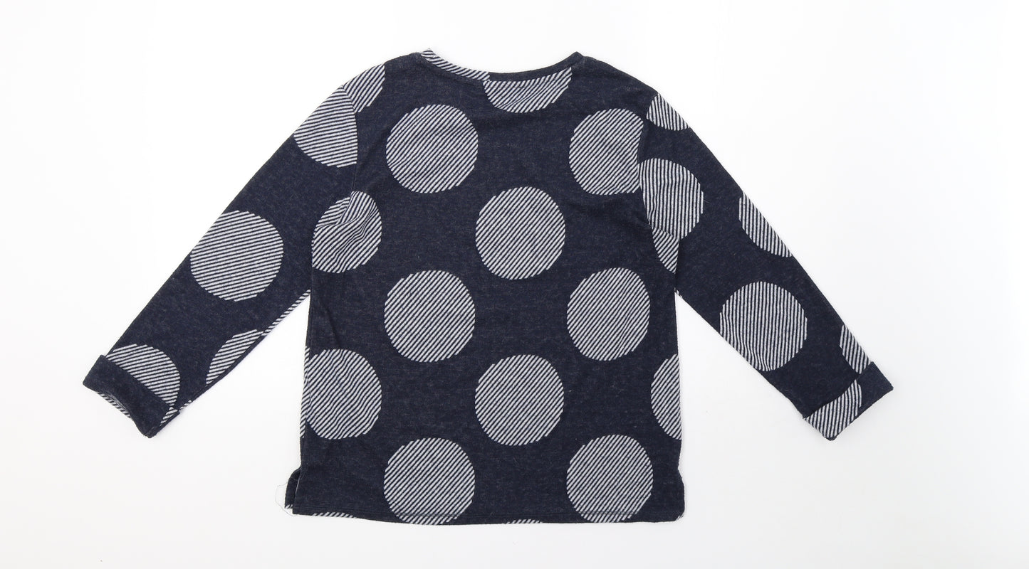 Marks and Spencer Womens Blue  Knit Pullover Sweatshirt Size 10