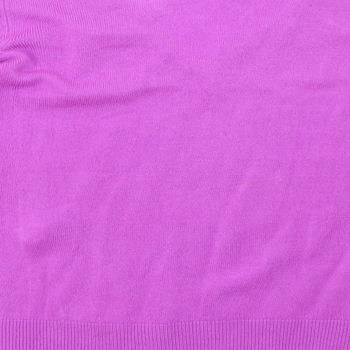 F&F Womens Purple  Knit Pullover Sweatshirt Size 10