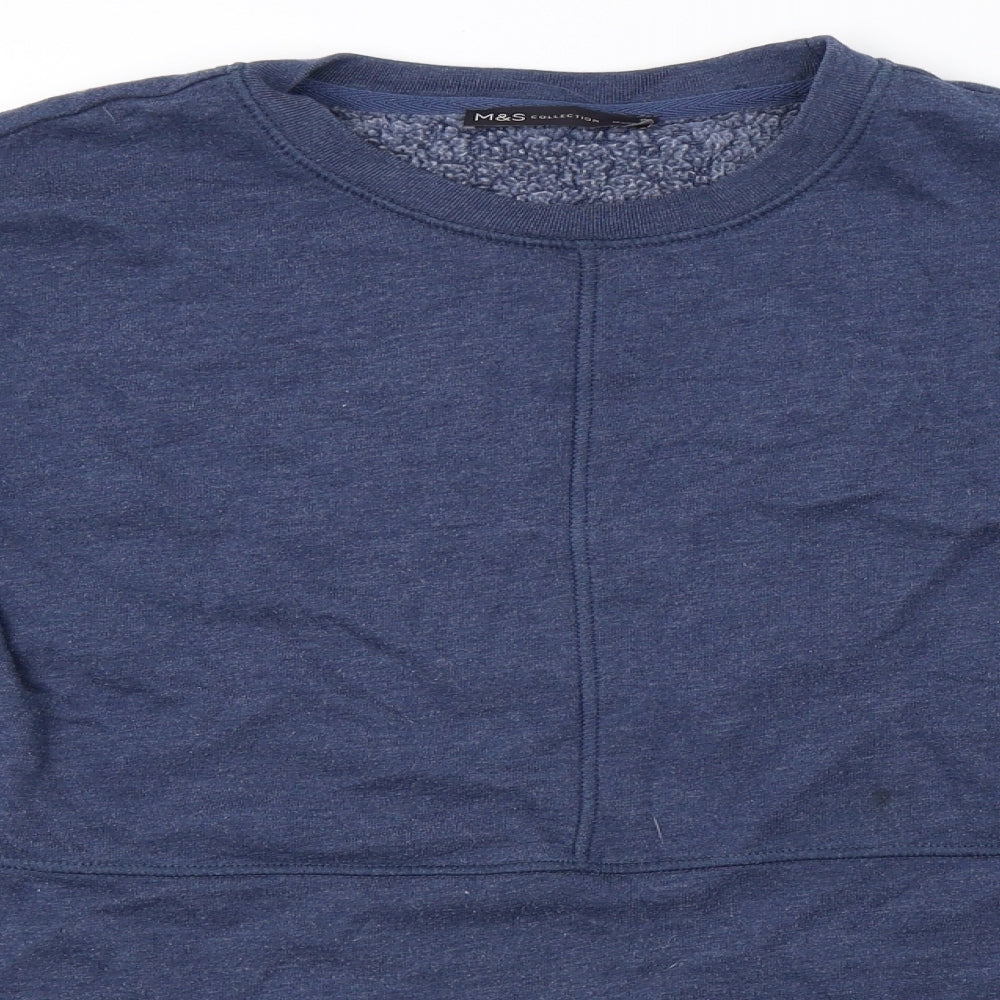 Marks and Spencer Mens Blue   Pullover Sweatshirt Size S