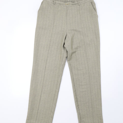 Marks and Spencer Womens Green   Trousers  Size 14 L32 in