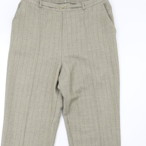 Marks and Spencer Womens Green   Trousers  Size 14 L32 in