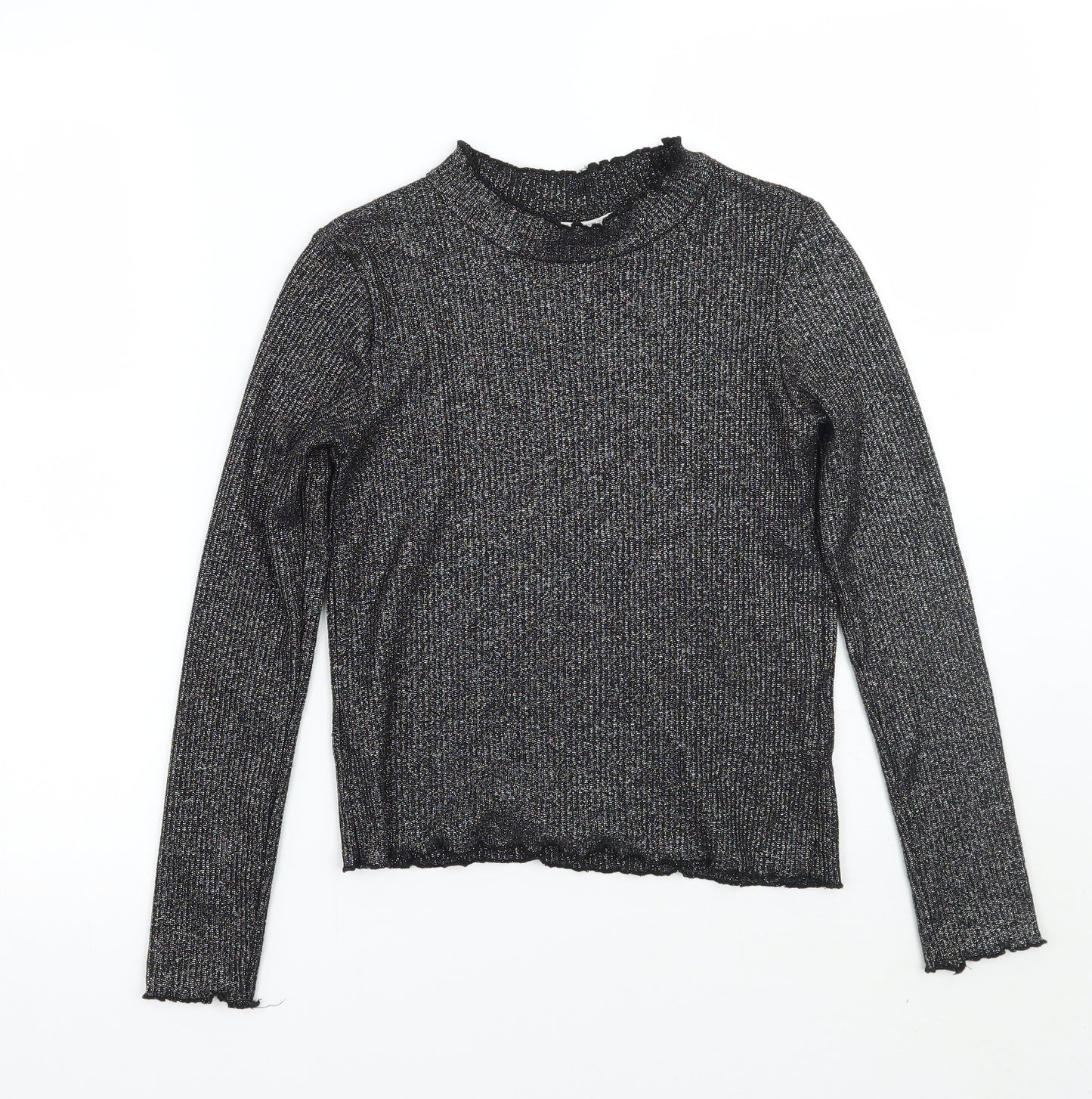 H&M Girls Black   Pullover Jumper Size 12 Years