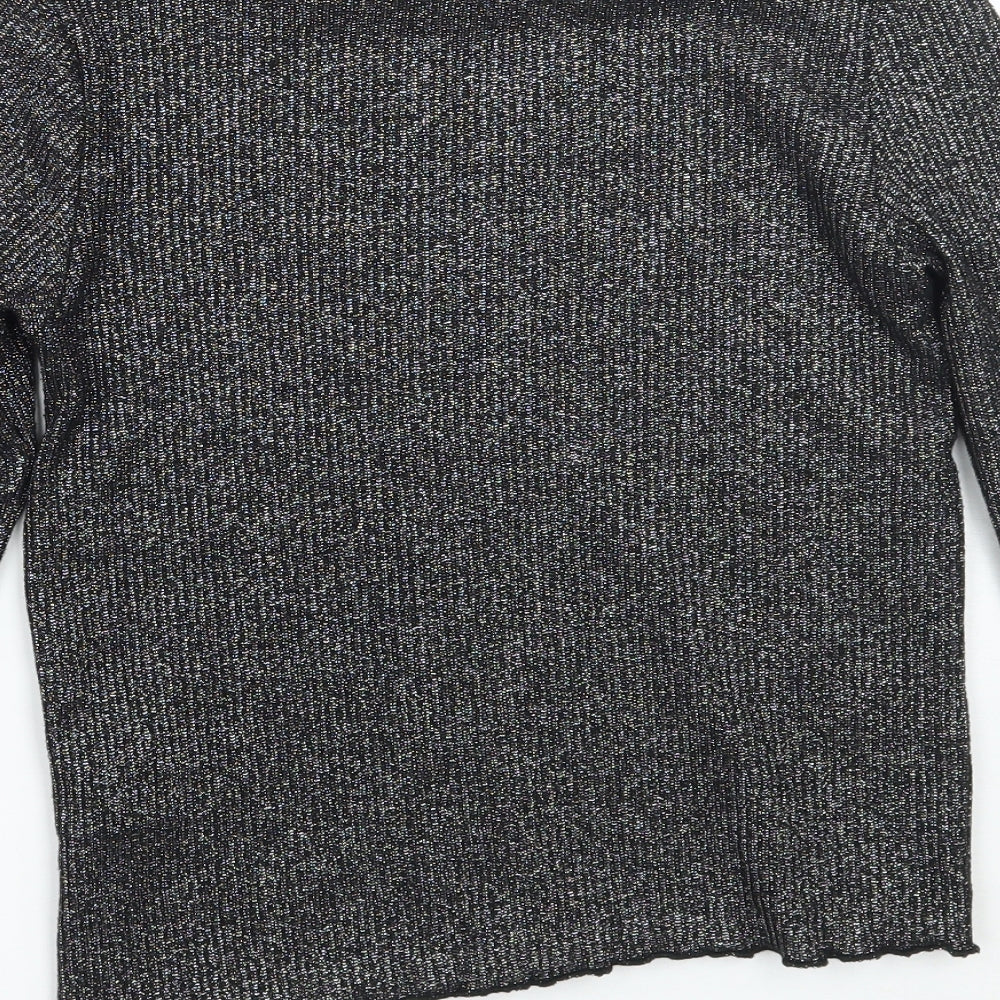 H&M Girls Black   Pullover Jumper Size 12 Years