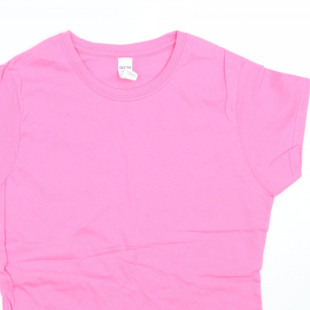 Gildan Womens Pink   Basic T-Shirt Size L