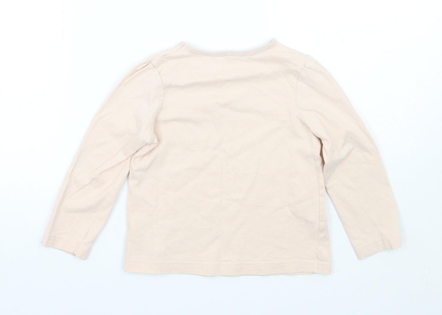 George Girls Pink   Basic T-Shirt Size 3-4 Years