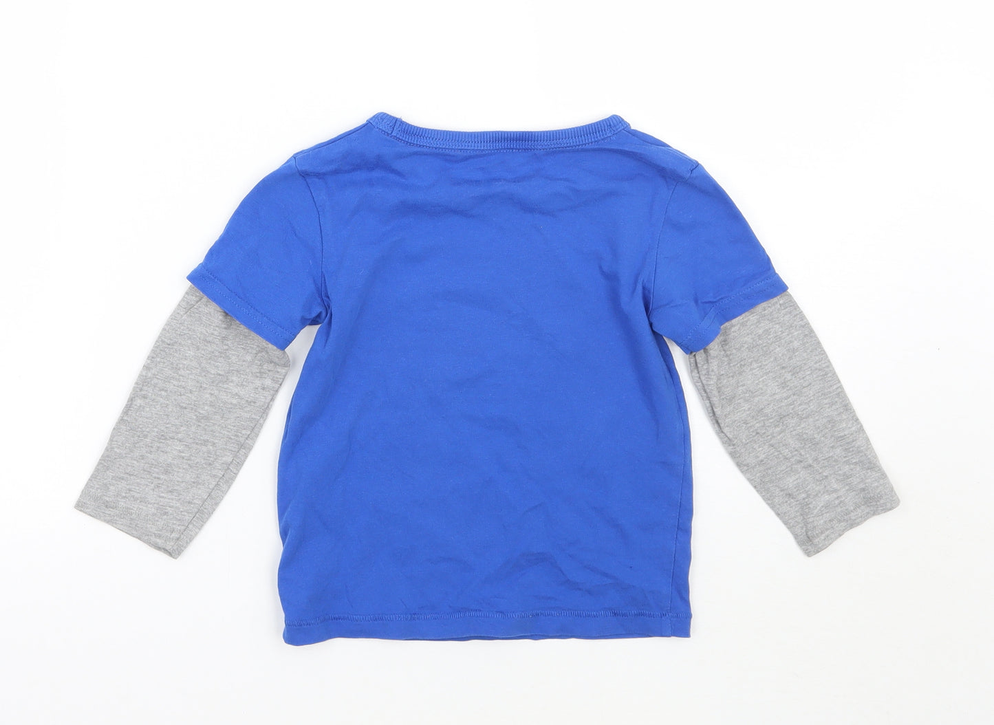 Bluezoo Boys Blue   Basic T-Shirt Size 18-24 Months