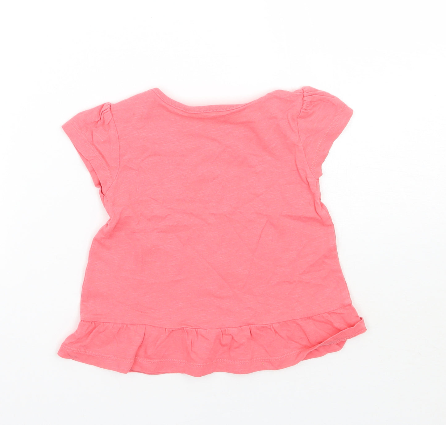 F&F Girls Pink   Basic T-Shirt Size 12-18 Months