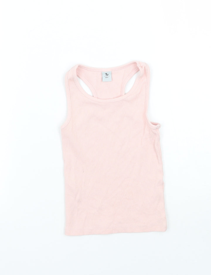 TU Girls Pink   Basic Tank Size 3 Years
