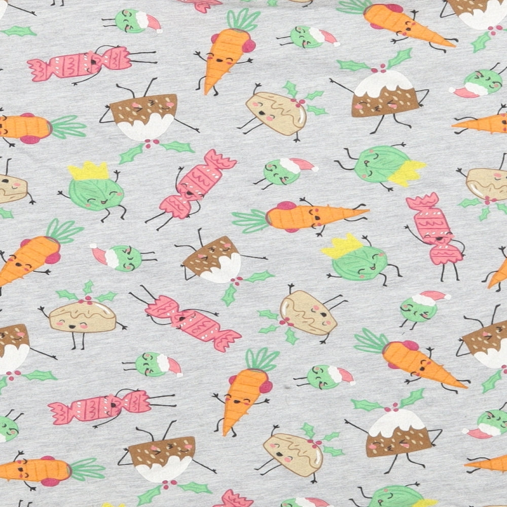 NEXT Womens Grey Geometric  Pullover Jumper Size M