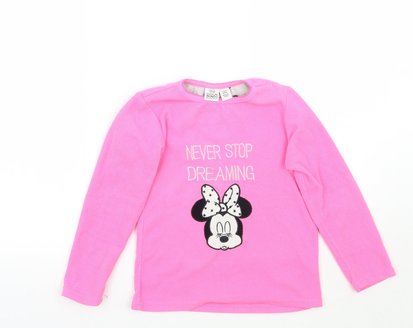 Primark Girls Pink   Pullover Jumper Size 7-8 Years  - Minnie mouse