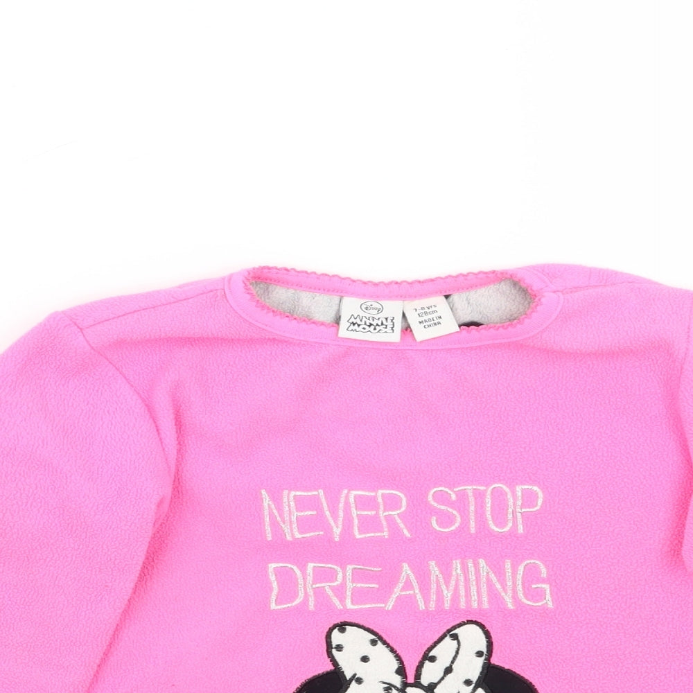 Primark Girls Pink   Pullover Jumper Size 7-8 Years  - Minnie mouse