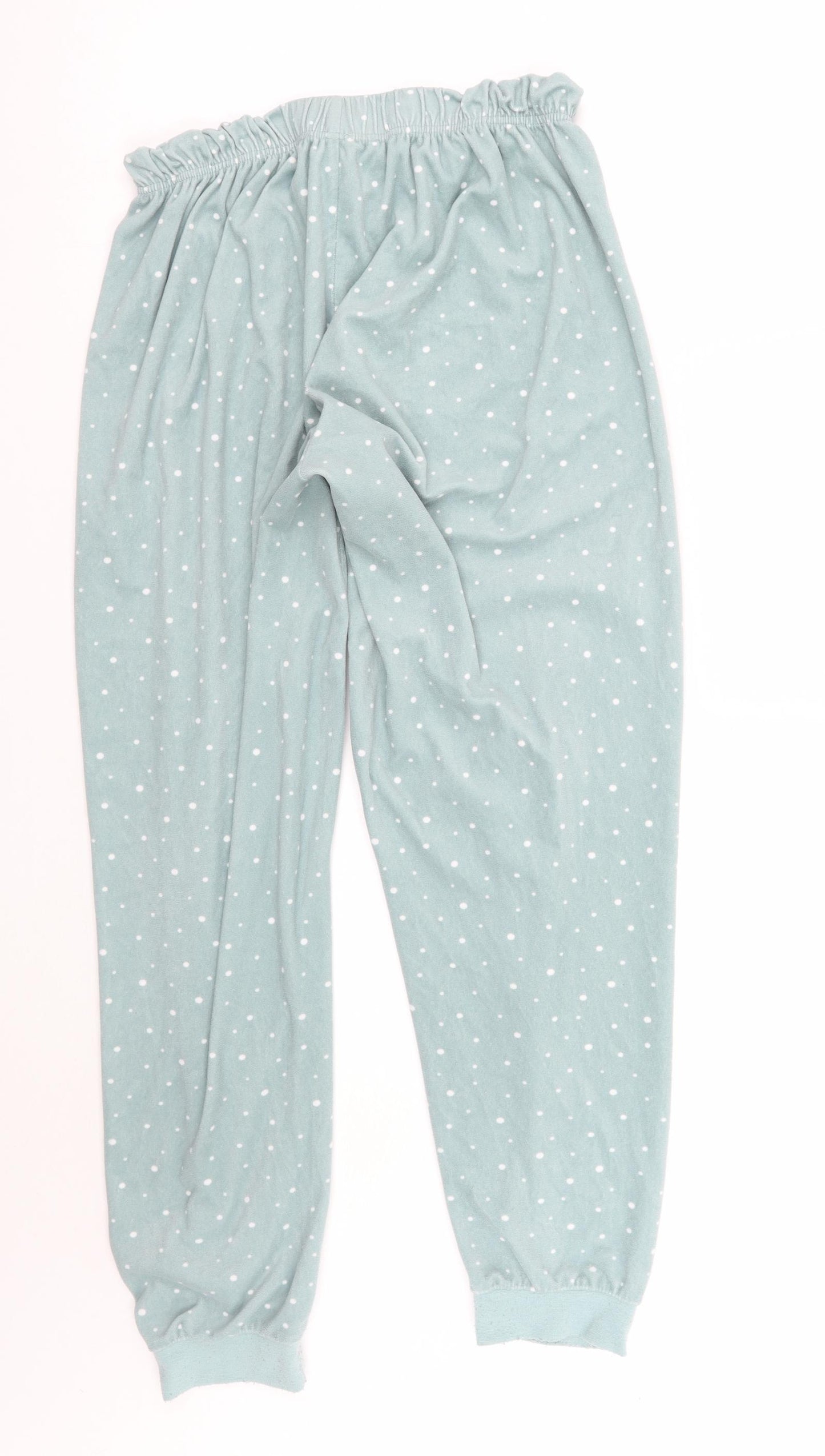 Primark Womens Green Polka Dot   Pyjama Pants Size 12