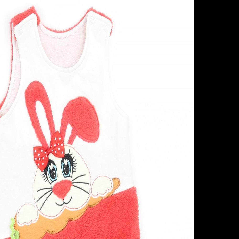 Juuta Girls White   Babygrow One-Piece Size 9-12 Months