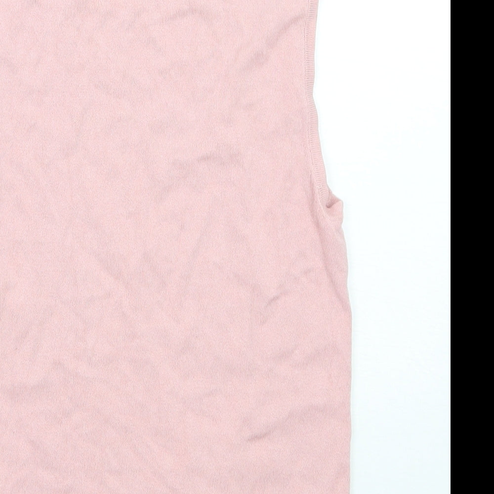 Topshop Womens Pink   Basic T-Shirt Size 8
