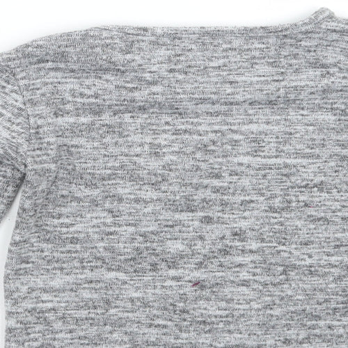 Primark Girls Grey   Pullover Jumper Size 5-6 Years